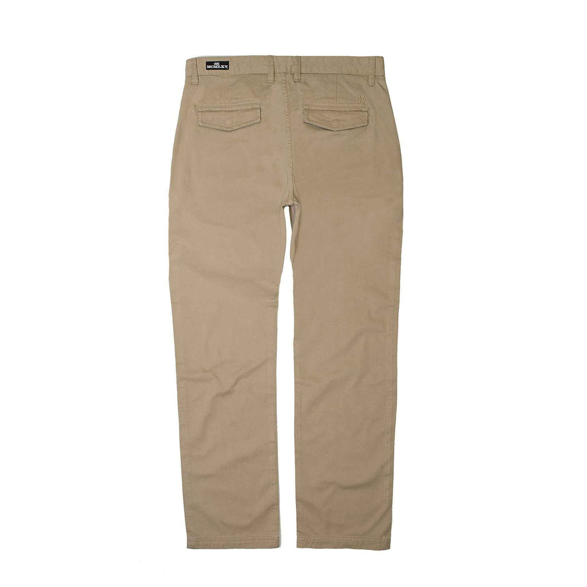 Men's Khaki Chino Pants | 100% Cotton Twill, Button Fly Straight Leg Slim Fit