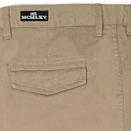 Men's Khaki Chino Pants | 100% Cotton Twill, Button Fly Straight Leg Slim Fit