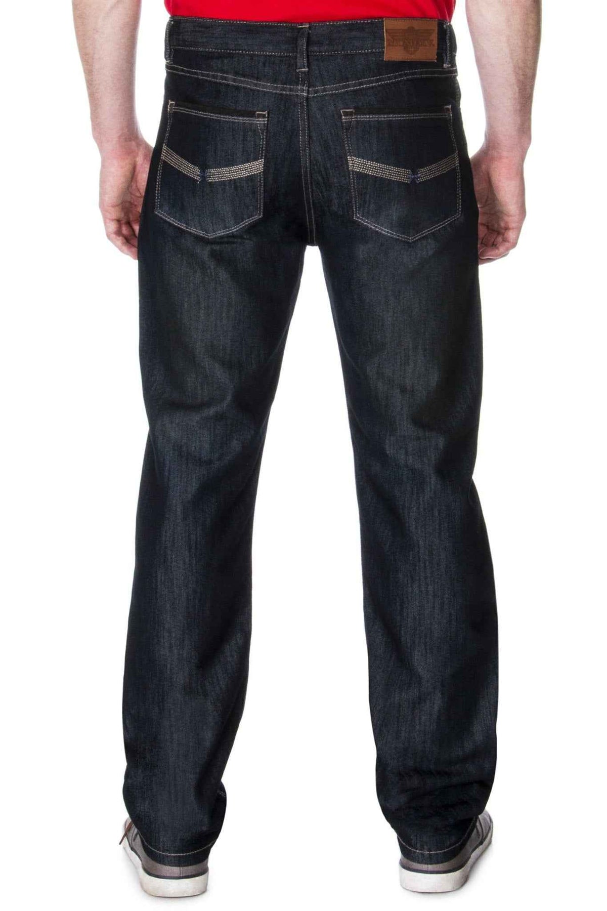 Men's Premium Denim Dark Wash Jeans | Vintage Inspired Classic 5 Pocket