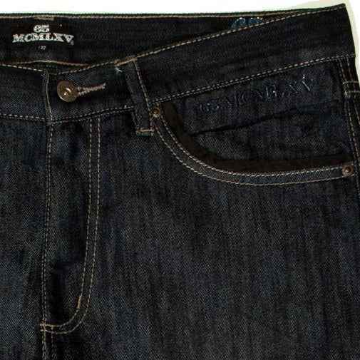 Men's Premium Denim Dark Wash Jeans | Vintage Inspired Classic 5 Pocket