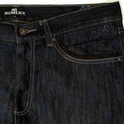 Men's Premium Denim Dark Wash Jeans | Vintage Inspired Classic 5 Pocket