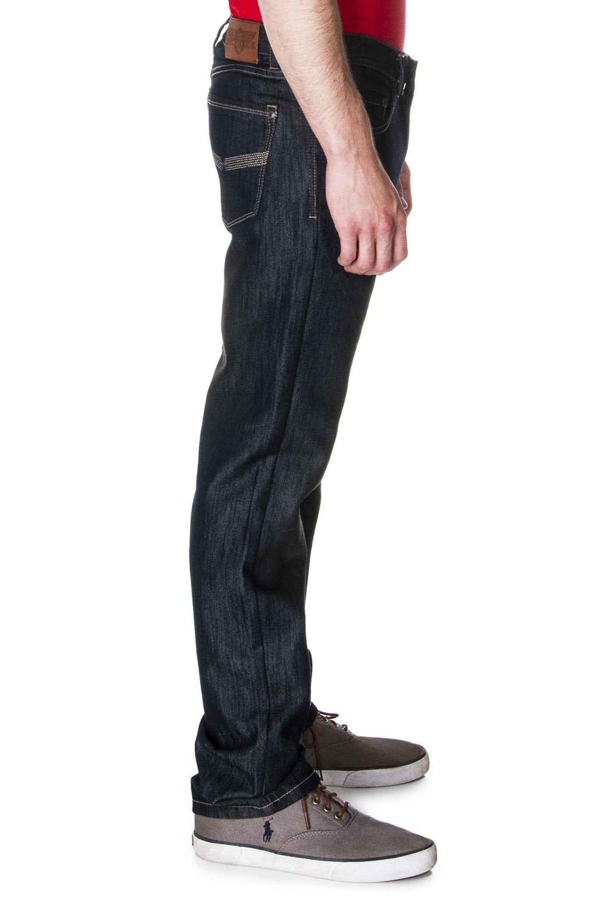 Men's Premium Denim Dark Wash Jeans | Vintage Inspired Classic 5 Pocket