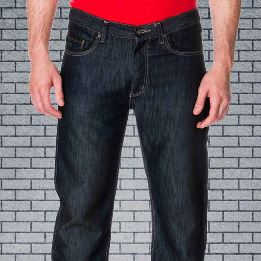 Men's Premium Denim Dark Wash Jeans | Vintage Inspired Classic 5 Pocket