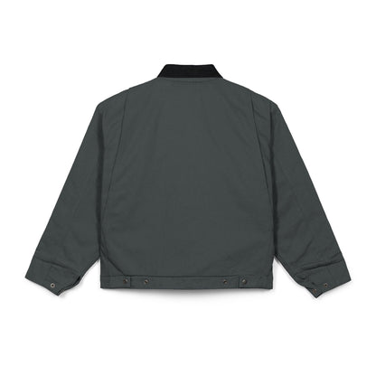Men's Embroidered Cotton Faux-Duck Cloth Jacket | Canvas, Color Options
