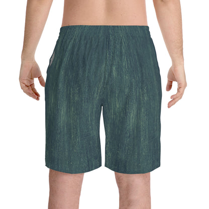 Men's Hybrid Board / Beach Shorts 11" - Quick Dry, Drawstring, Elastic, 2 Pocket