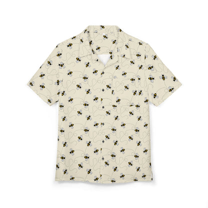 The Bee Keeper - Hawaiian Button Down Shirt, Luxury Soft Comfy Relaxed Feel