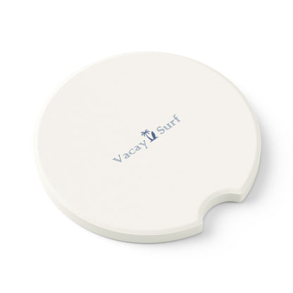 Soapstone Drink Coasters - Set of 2 | Car Cup Holders, Soaks Moisture