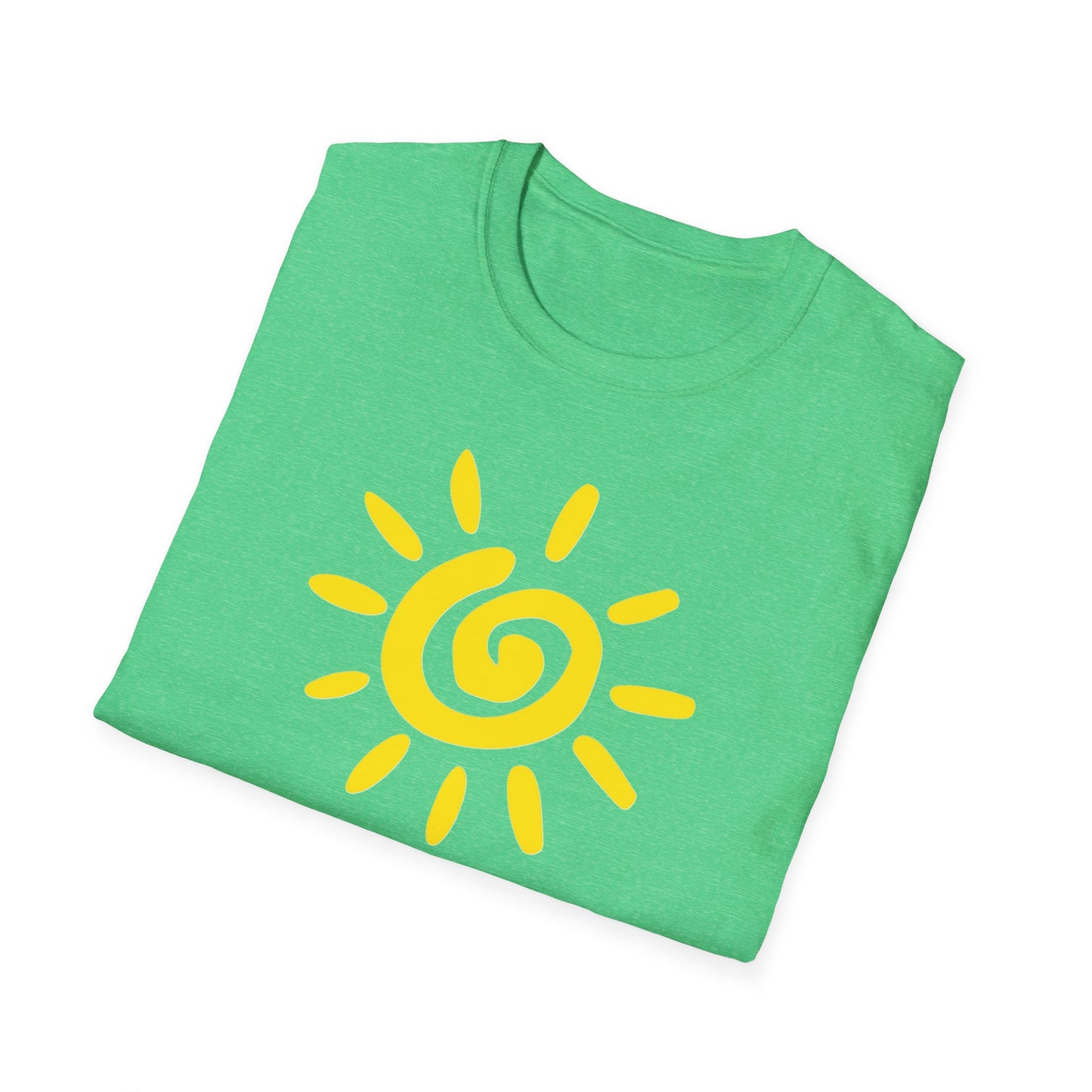 Sun Design T-Shirt, Lightweight Tee, Casual Softstyle Shirt, Color Options