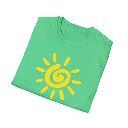 Sun Design T-Shirt, Lightweight Tee, Casual Softstyle Shirt, Color Options