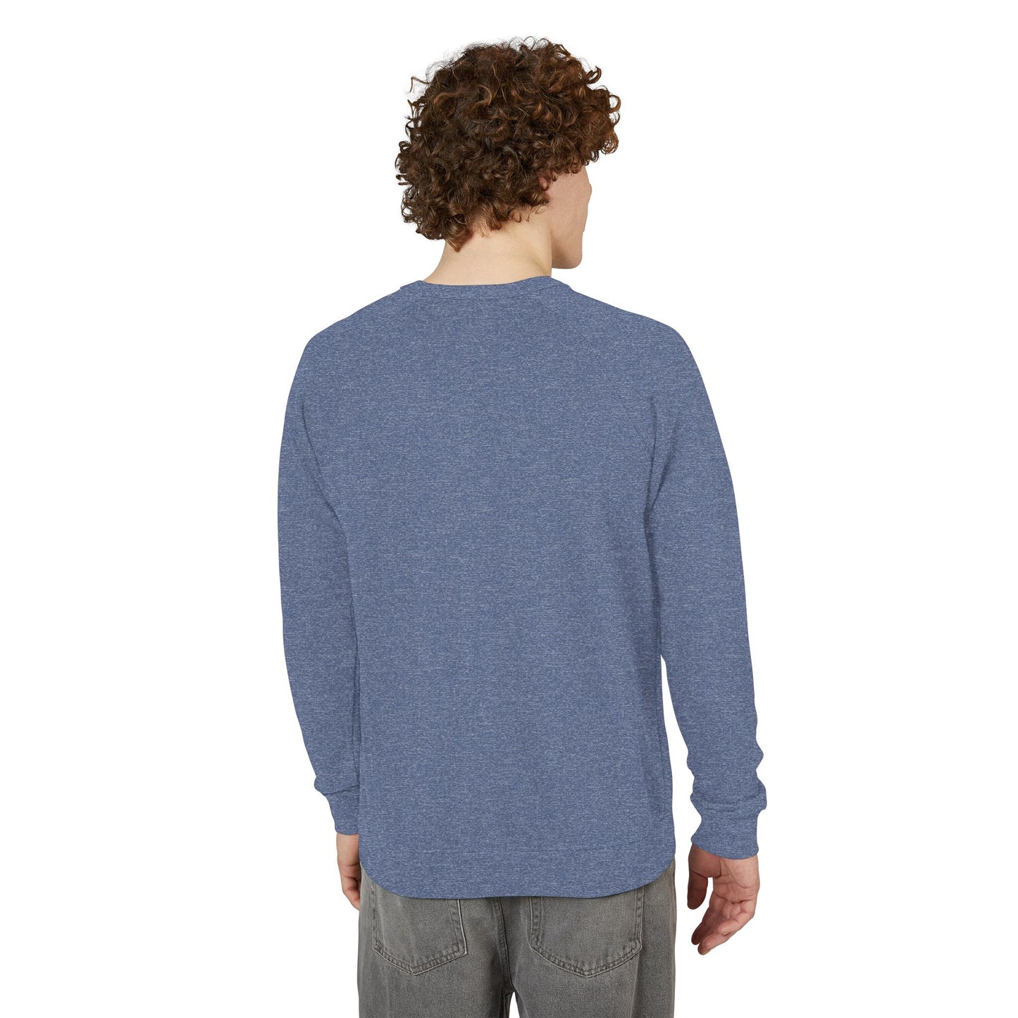 Raglan Crewneck Sweatshirt, Minimal Design French Terry, Color Options