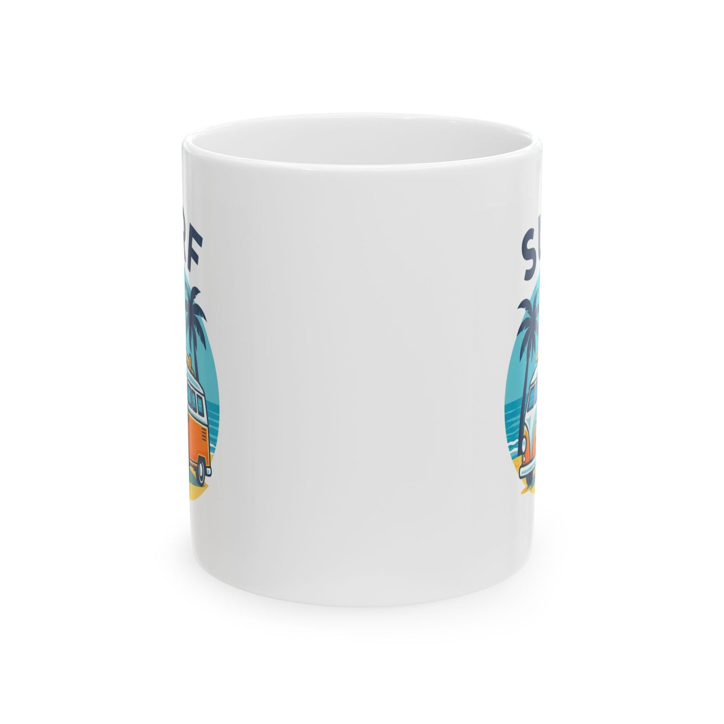 'Surf Buggy' Coffee Mug, Ceramic Coffee Cup, 11oz or 15oz Size Options