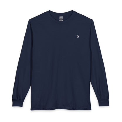 Vacay Surf Minimal Long Sleeve Tee - Casual 100% Cotton, Color Options