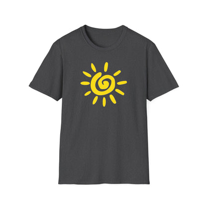 Sun Design T-Shirt, Lightweight Tee, Casual Softstyle Shirt, Color Options