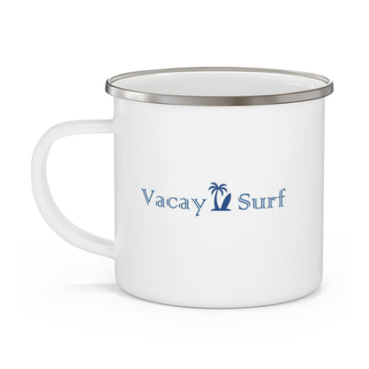 VS Stainless Steel Enamel Mug, 12oz Beach Camping Cup, Coffee Tumbler