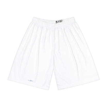 Vacay Surf Men’s Sports Shorts - Athletic Beach Shorts, Color: White