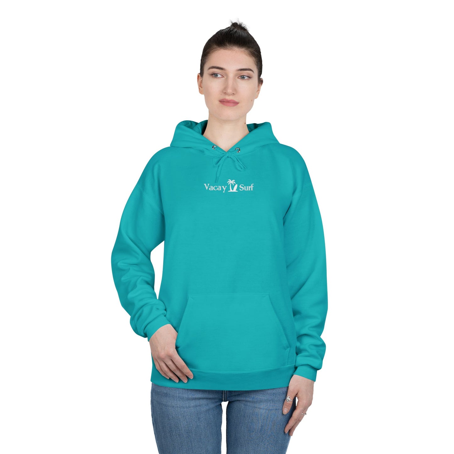 Women's Vacay Surf Dolphin Hoodie with Kangaroo Pouch - Bright Color Options