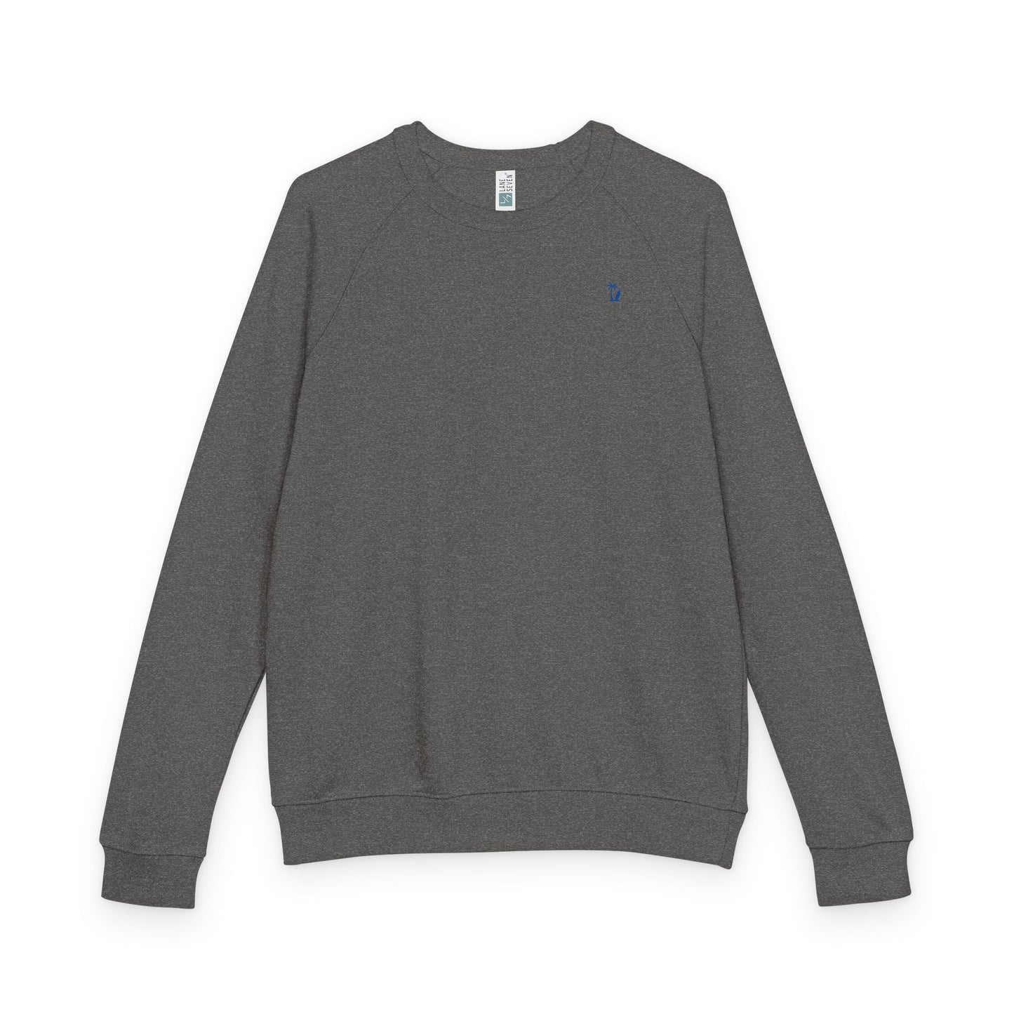 Men's Minimal VS Raglan Crewneck Sweatshirt, French Terry, Color Options