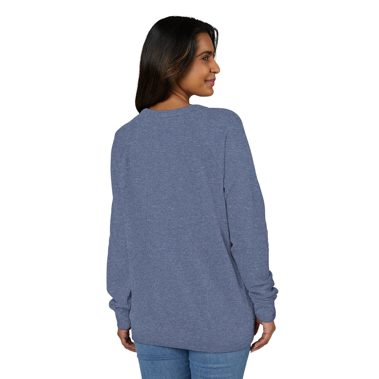 Women's Minimal VS Raglan Crewneck Sweatshirt, French Terry, Color Options