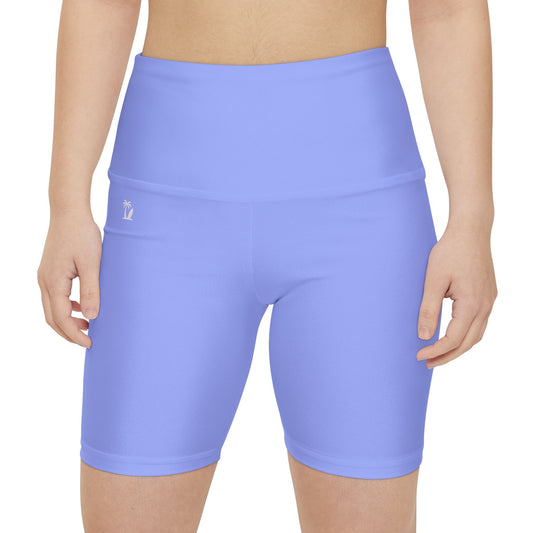 Women's High-Waisted Activewear Shorts | Lightweight Streamlined, Lavender
