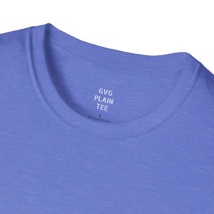 Plain Heather T-Shirt | Lightweight Soft Crew Neck Tee, Color Options