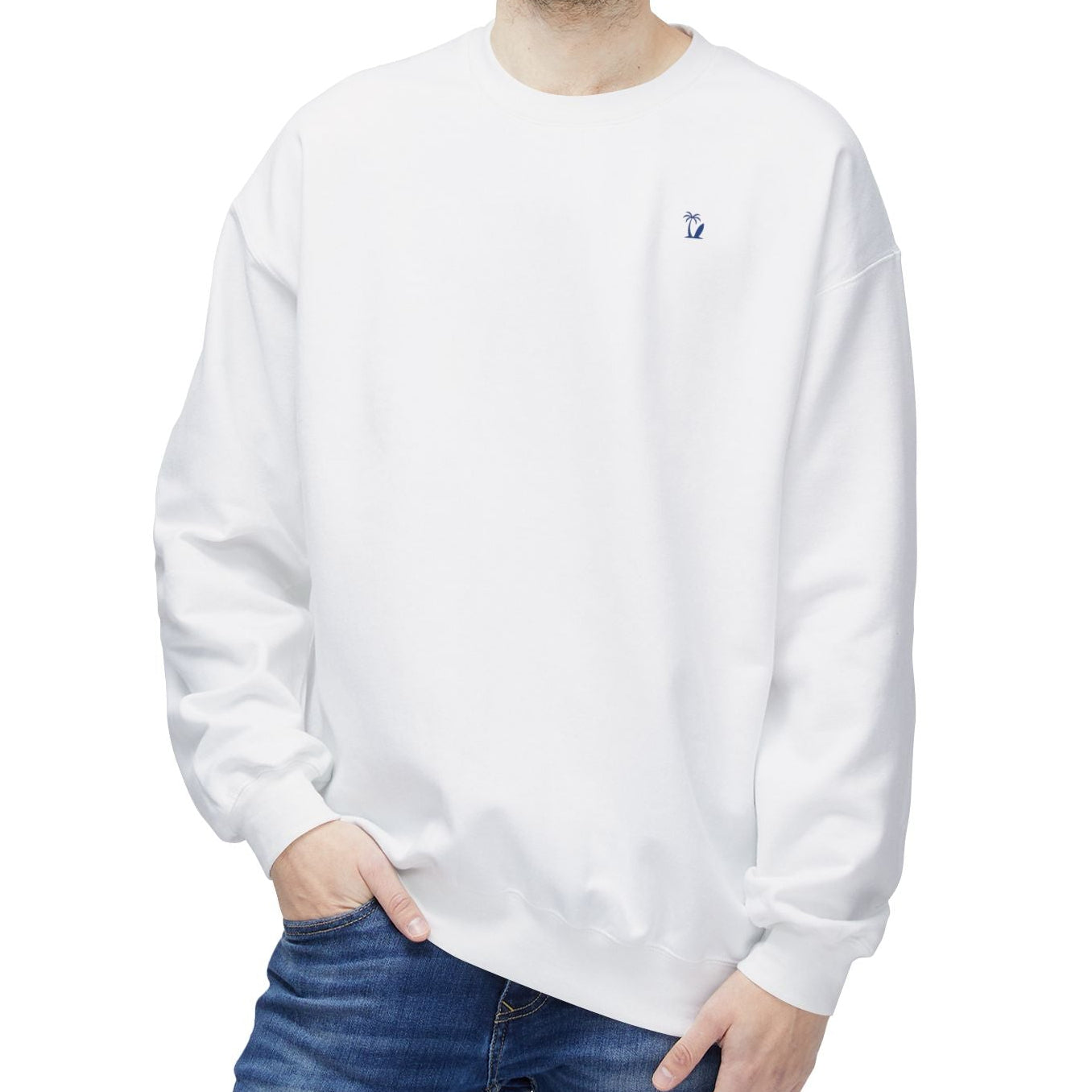 Men's VS Embroidered Crewneck Sweatshirt - Mid Weight, Color Options