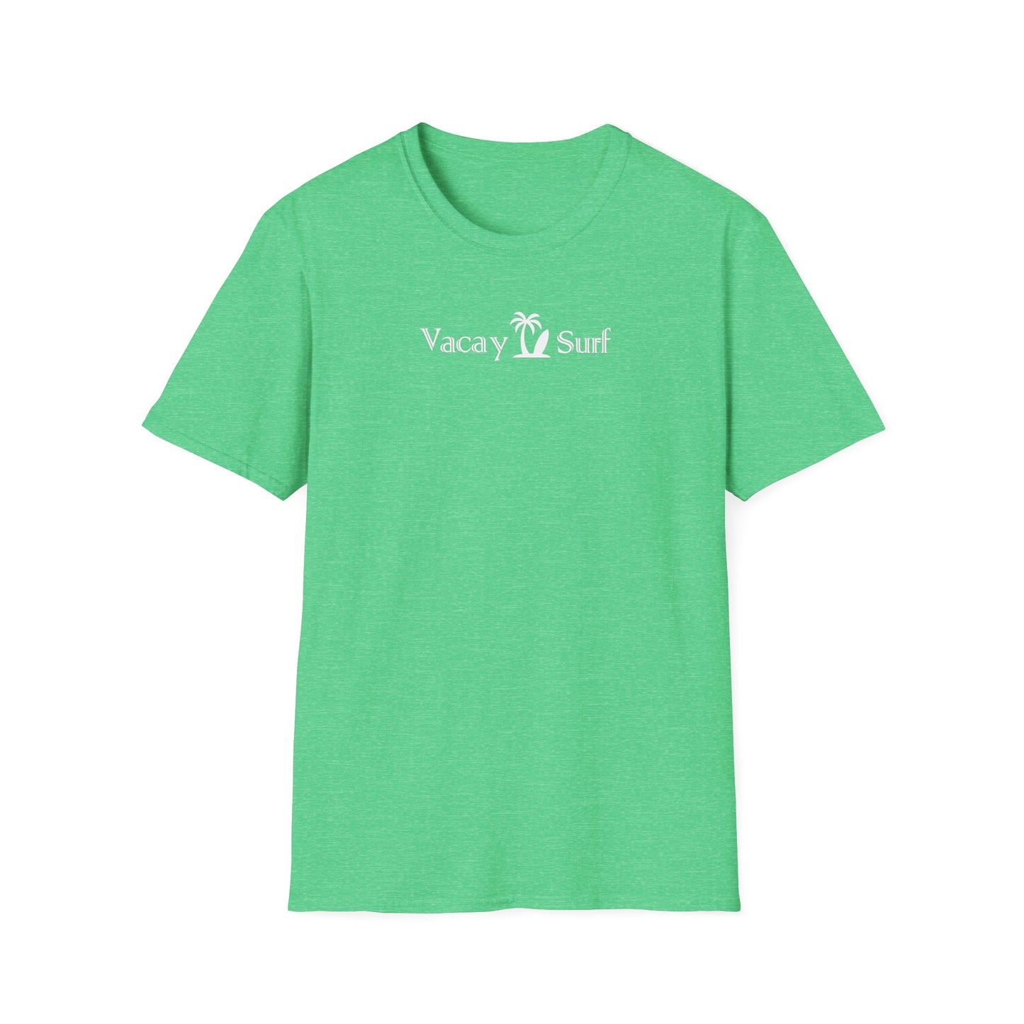 Vacay Surf T-Shirt, Comfortable Super Soft Heather Fabric Tee, Color Options