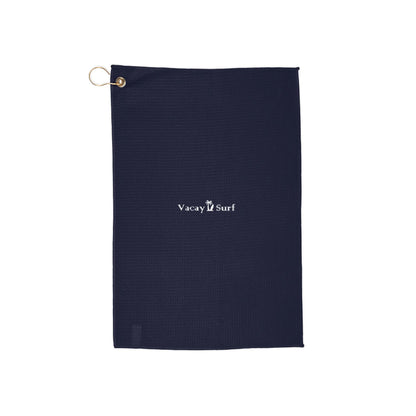 Embroidered VS Golf Towel | Lightweight Microfiber Golf Accessory, Navy Blue