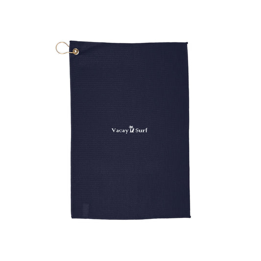 Embroidered VS Golf Towel | Lightweight Microfiber Golf Accessory, Navy Blue