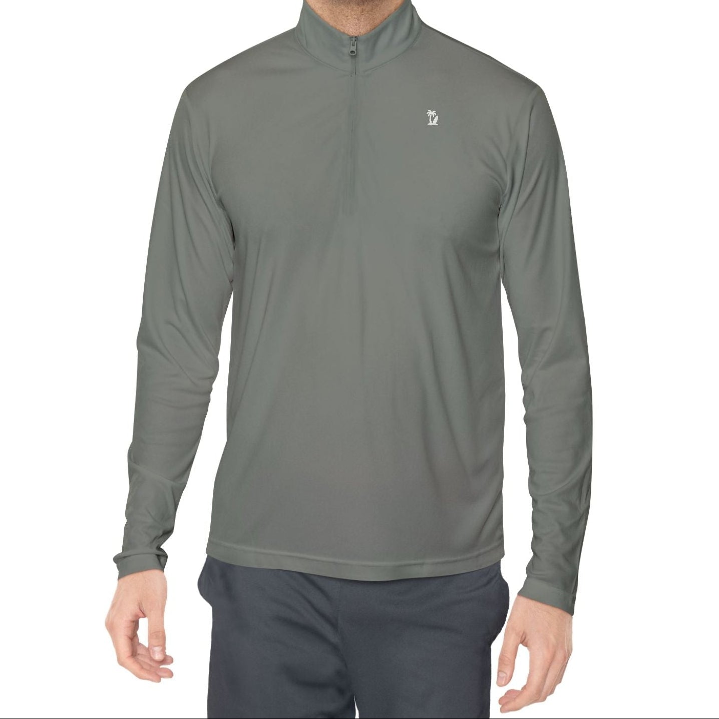 Men's Quarter-Zip Pullover - Quick Dry Minimalist Casual, Color Options