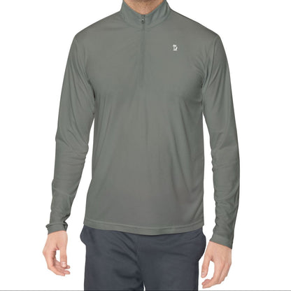 Men's Quarter-Zip Pullover - Quick Dry Minimalist Casual, Color Options