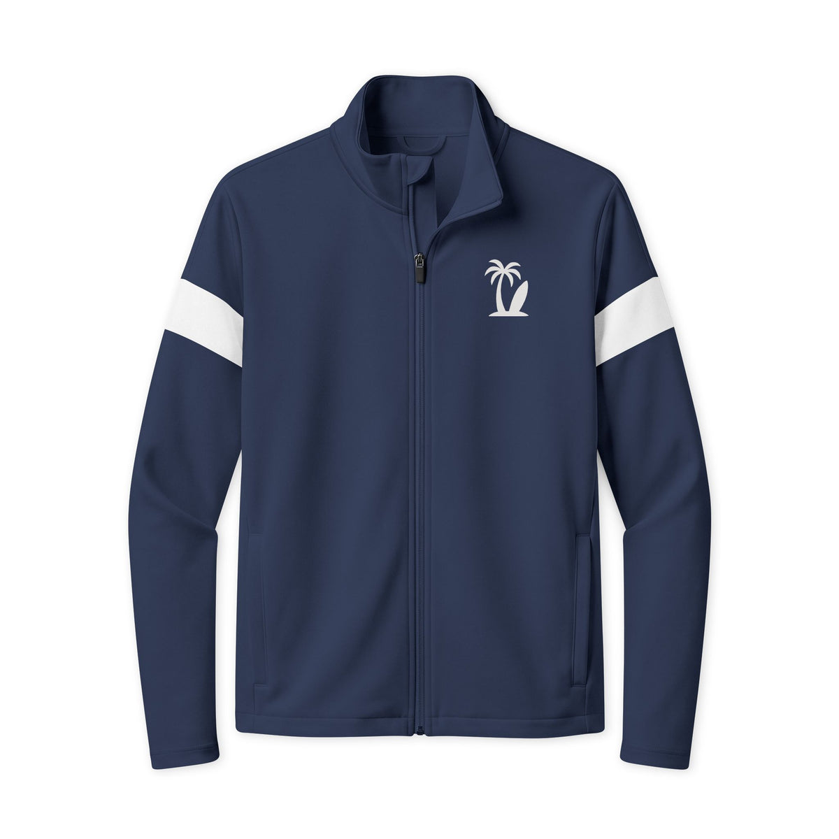 Men's Embroidered Travel Jacket | Eco-Recycled Durable Full-Zip, Color Options