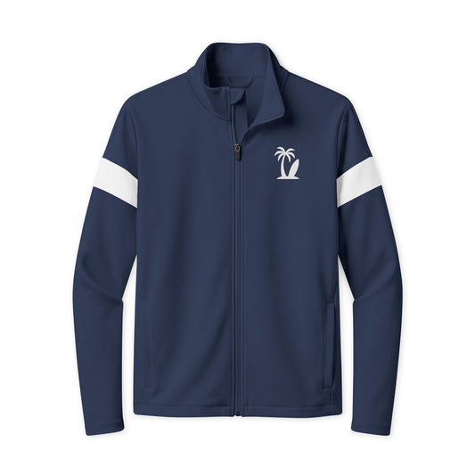 Men's Embroidered Travel Jacket | Eco-Recycled Durable Full-Zip, Color Options