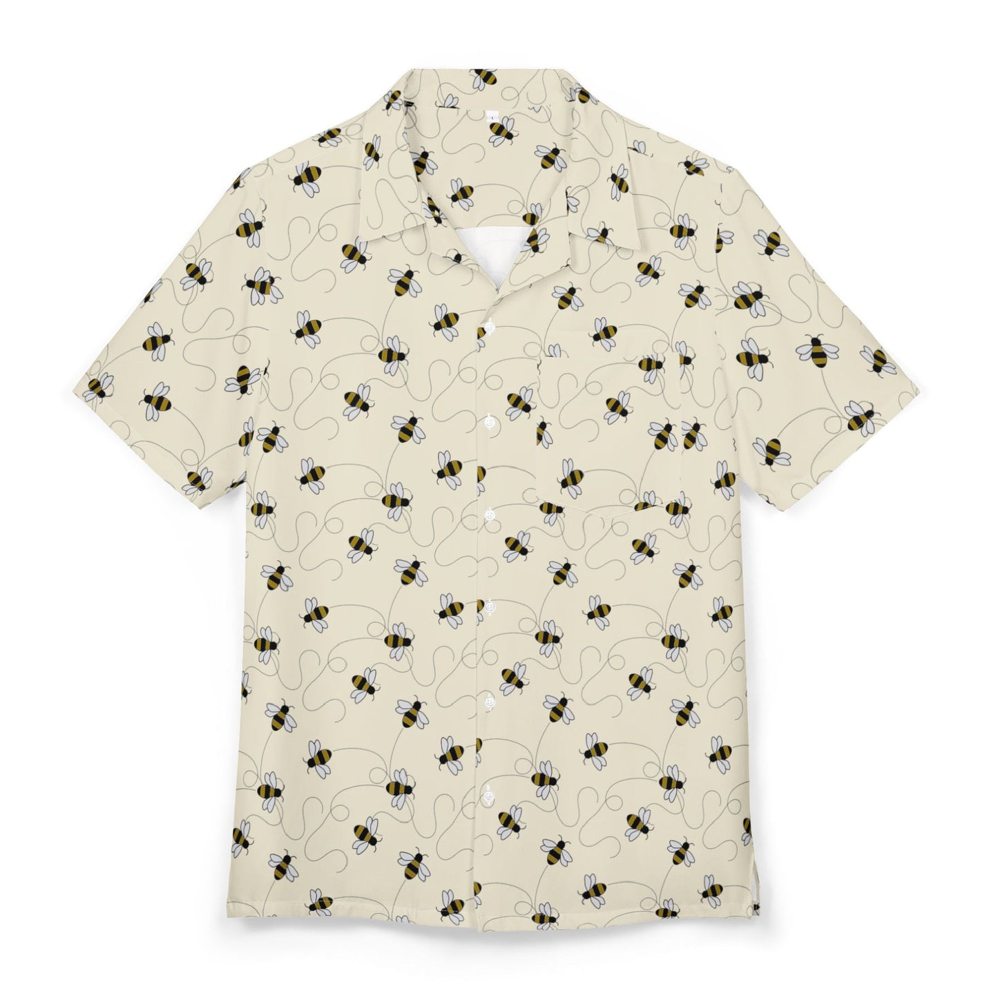 The Bee Keeper - Hawaiian Button Down Shirt, Luxury Soft Comfy Relaxed Feel