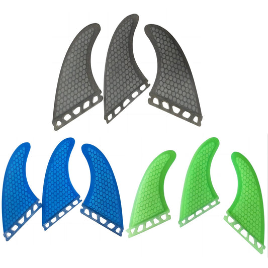 3 Pcs Surf Fins - Medium F3 All Around Performance Honeycomb Fiberglass