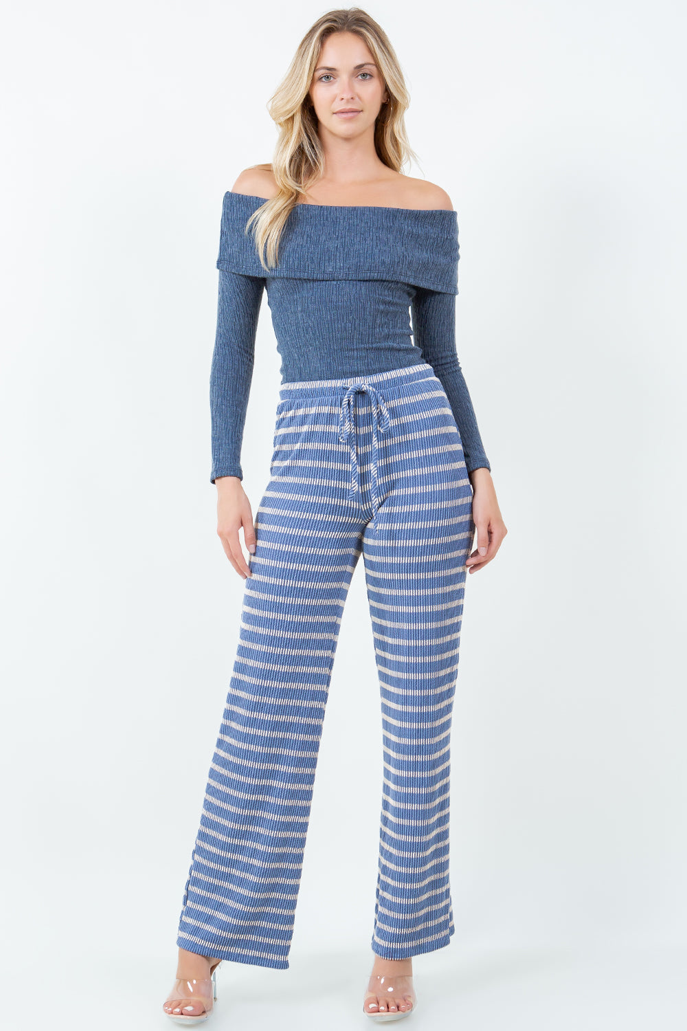Women's Piper Striped Pants | Soft Comfortable with Drawstring Waist