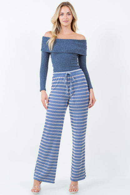 Women's Piper Striped Pants | Soft Comfortable with Drawstring Waist