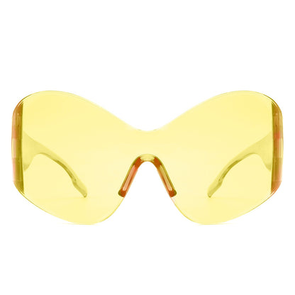 Women's Sunglasses - Oriel | Rimless Wraparound Shield, Color Options