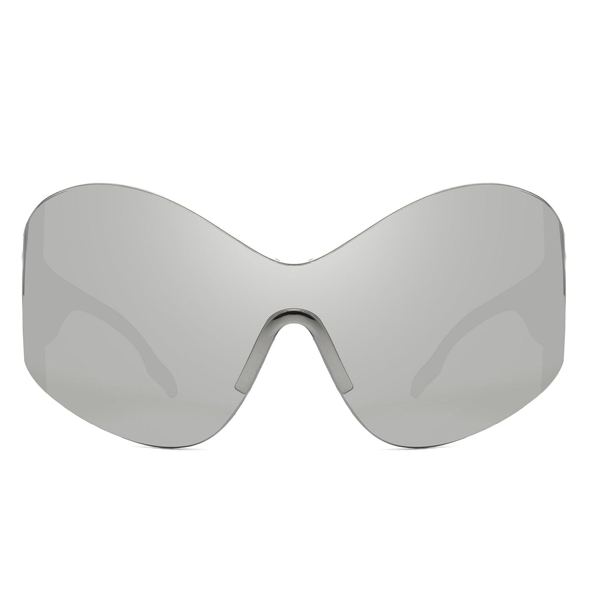 Women's Sunglasses - Oriel | Rimless Wraparound Shield, Color Options