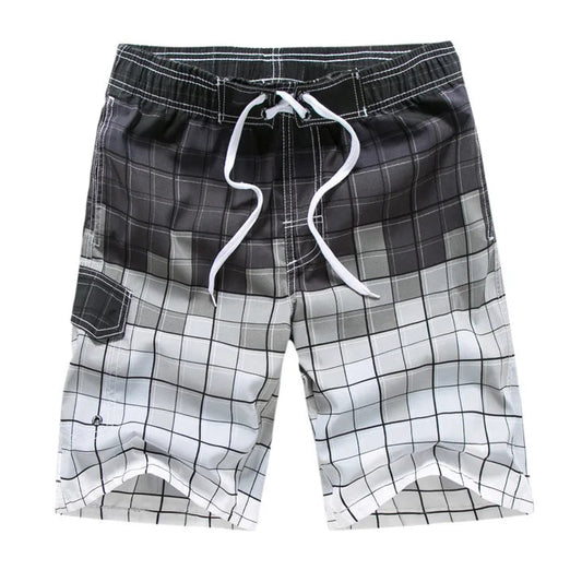 Men's Board Shorts - Elastic Waist Comfortable Quick Dry with Pockets/Liner