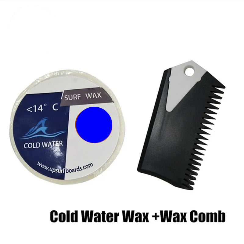 Cold Water Surf Wax Combo Set - Plus Wax Comb with Fin Key, Below 57F 14C