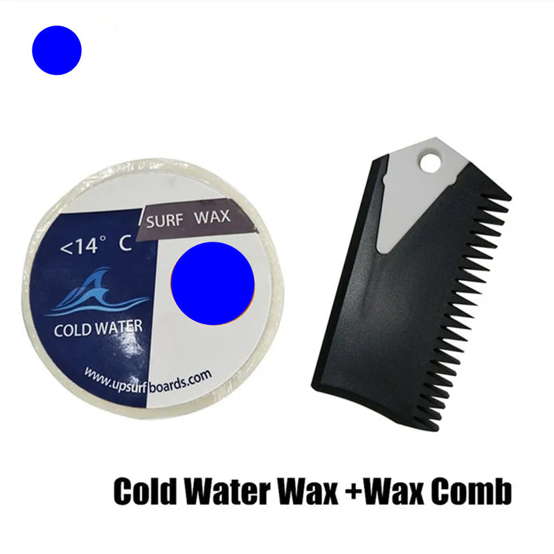 Cold Water Surf Wax Combo Set - Plus Wax Comb with Fin Key, Below 57F 14C