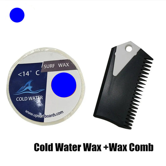 Cold Water Surf Wax Combo Set - Plus Wax Comb with Fin Key, Below 57F 14C