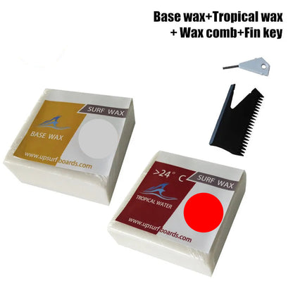 Tropical/Warm/Cool/Cold Wax Options plus Base Wax - with Comb and Fin Key