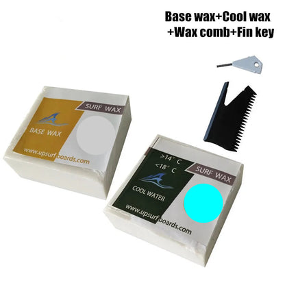 Tropical/Warm/Cool/Cold Wax Options plus Base Wax - with Comb and Fin Key