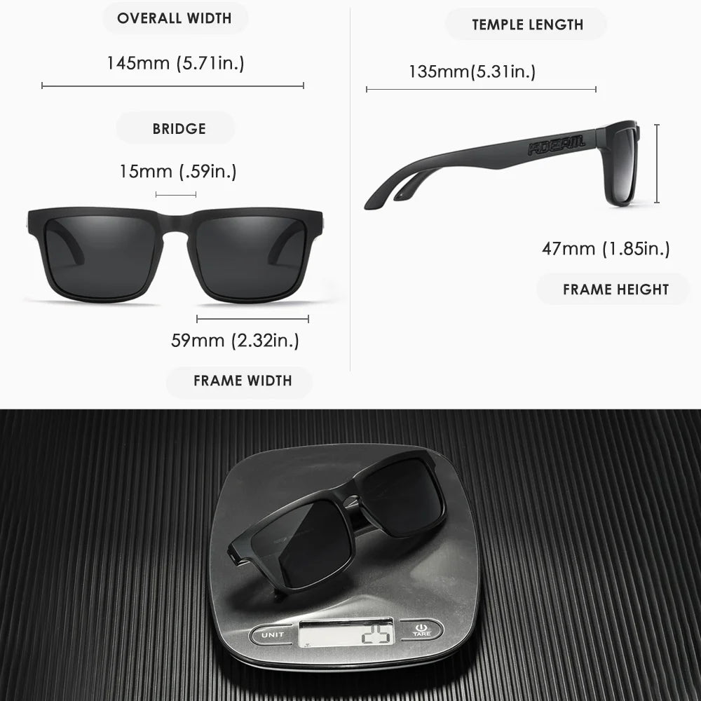 Photochromic or Night Vision Polarized Sunglasses, Eyewear With Case