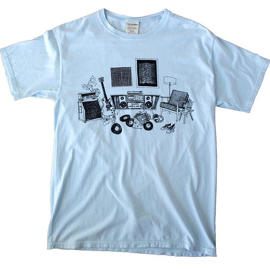 High Fidelity Soothing Blue Eco-Friendly Super Soft T-Shirt, by Paulville Goods