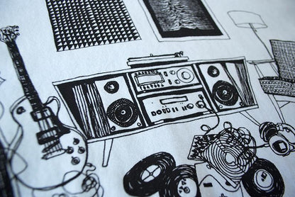 High Fidelity Soothing Blue Eco-Friendly Super Soft T-Shirt, by Paulville Goods