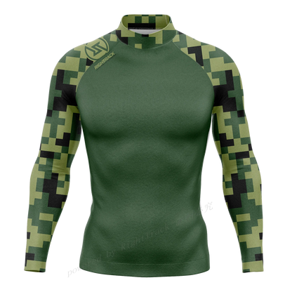 Men's Long Sleeve Rashguard - Color/Style Options, UV Protection Rash Guard