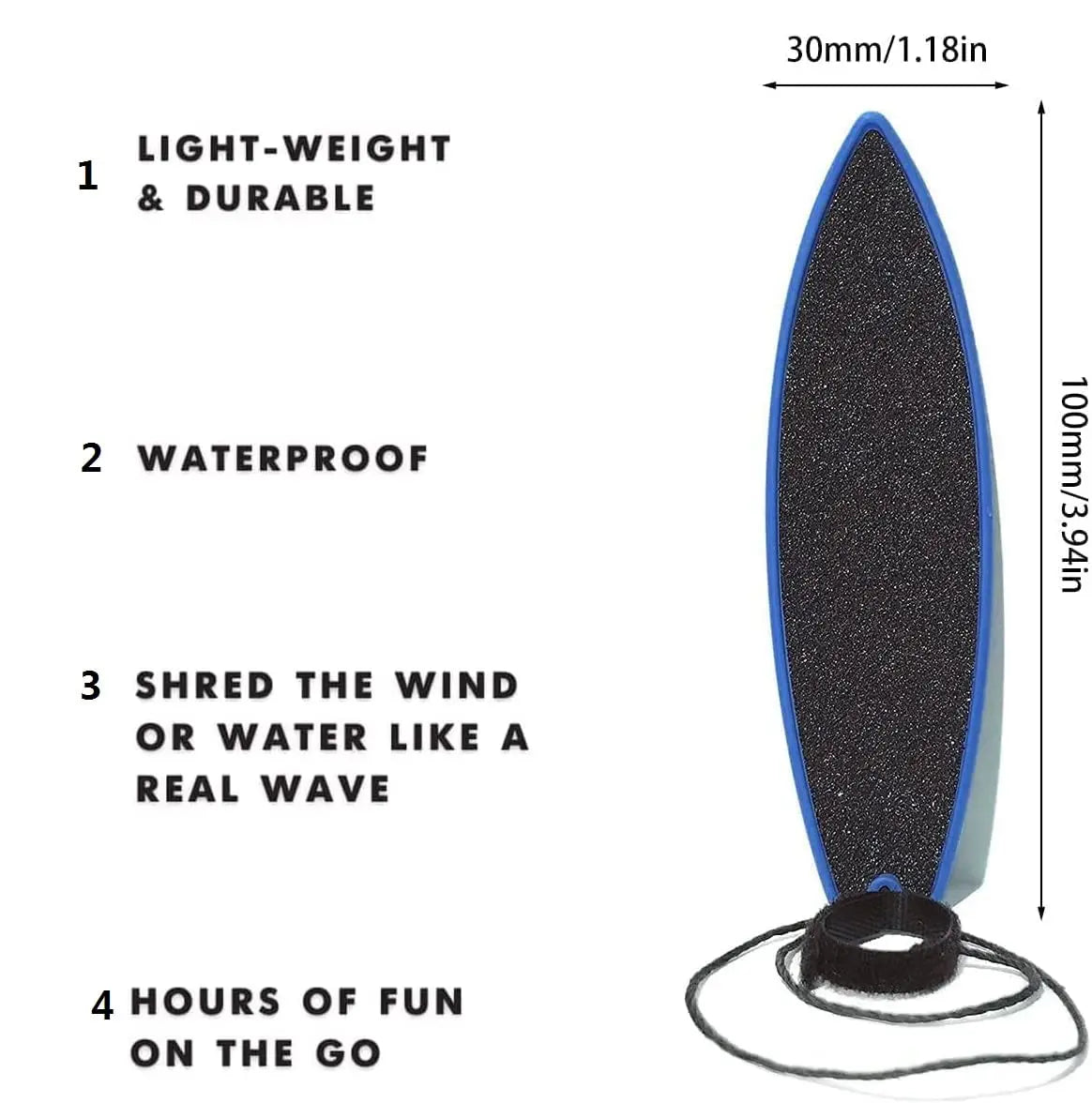 Finger Surfboard Surf Deck Board - Fun Stress Reliever, Safe CE Certified