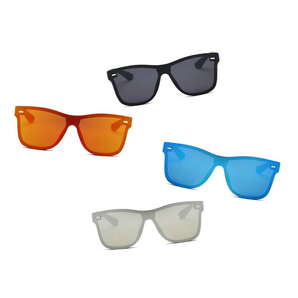 Sunglasses - ALTO | Men/Women Modern Mirrored Horn Rimmed, Color Options